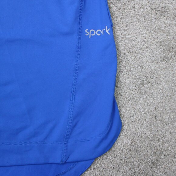 Veil Spark Sweatshirt Mens 2XL XXL Royal Blue 1/2 Zip Performance Athletic L/S - Picture 6 of 15